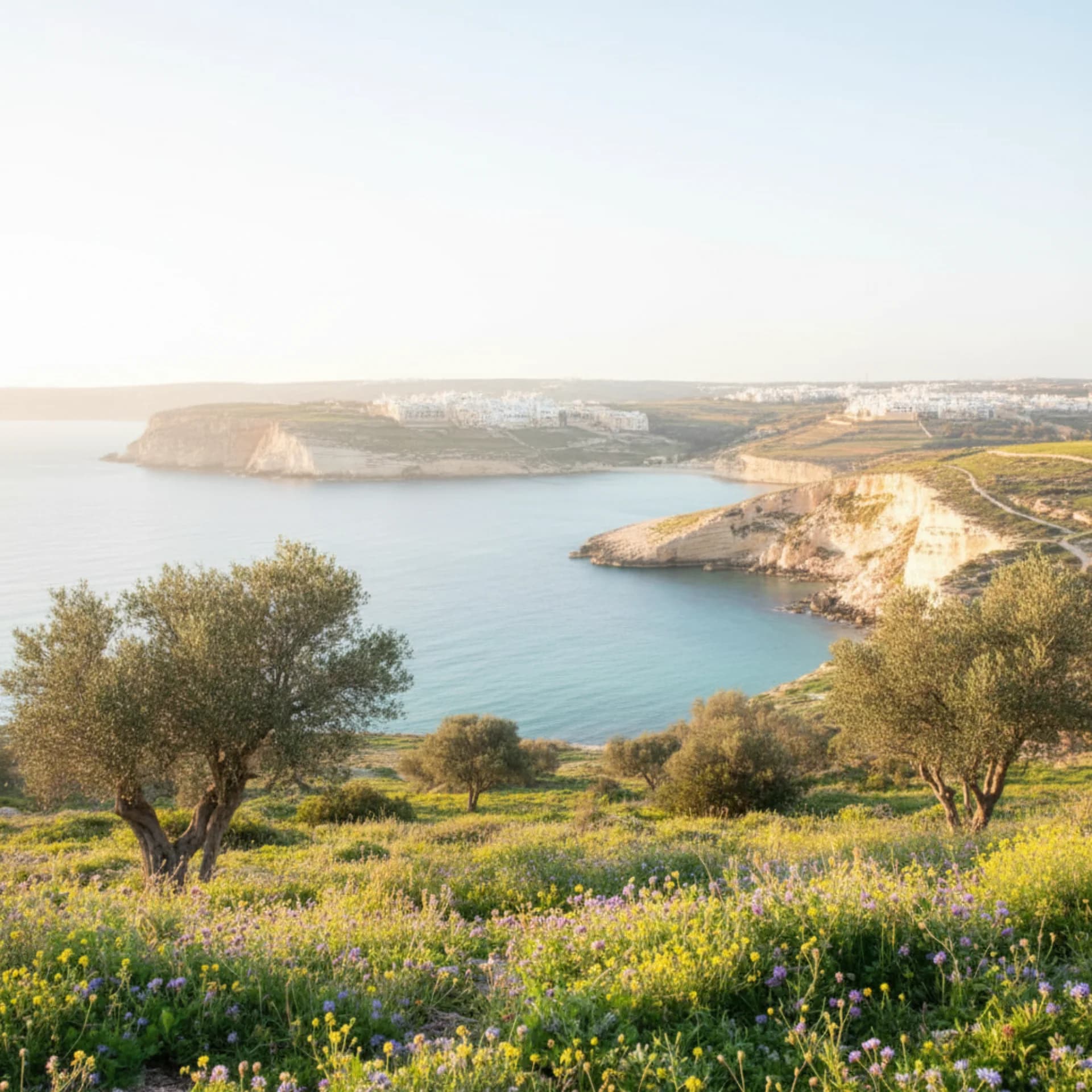 Panoramic view of Attard, Malta