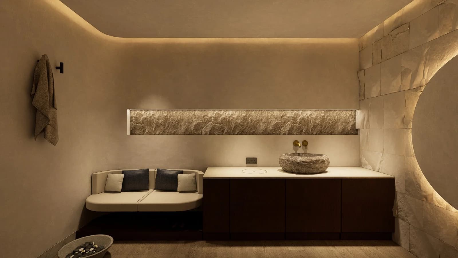 Carisma Spa & Wellness Floriana, Malta: beautiful hammam with stone arches, marble benches, brass taps, and candles for...